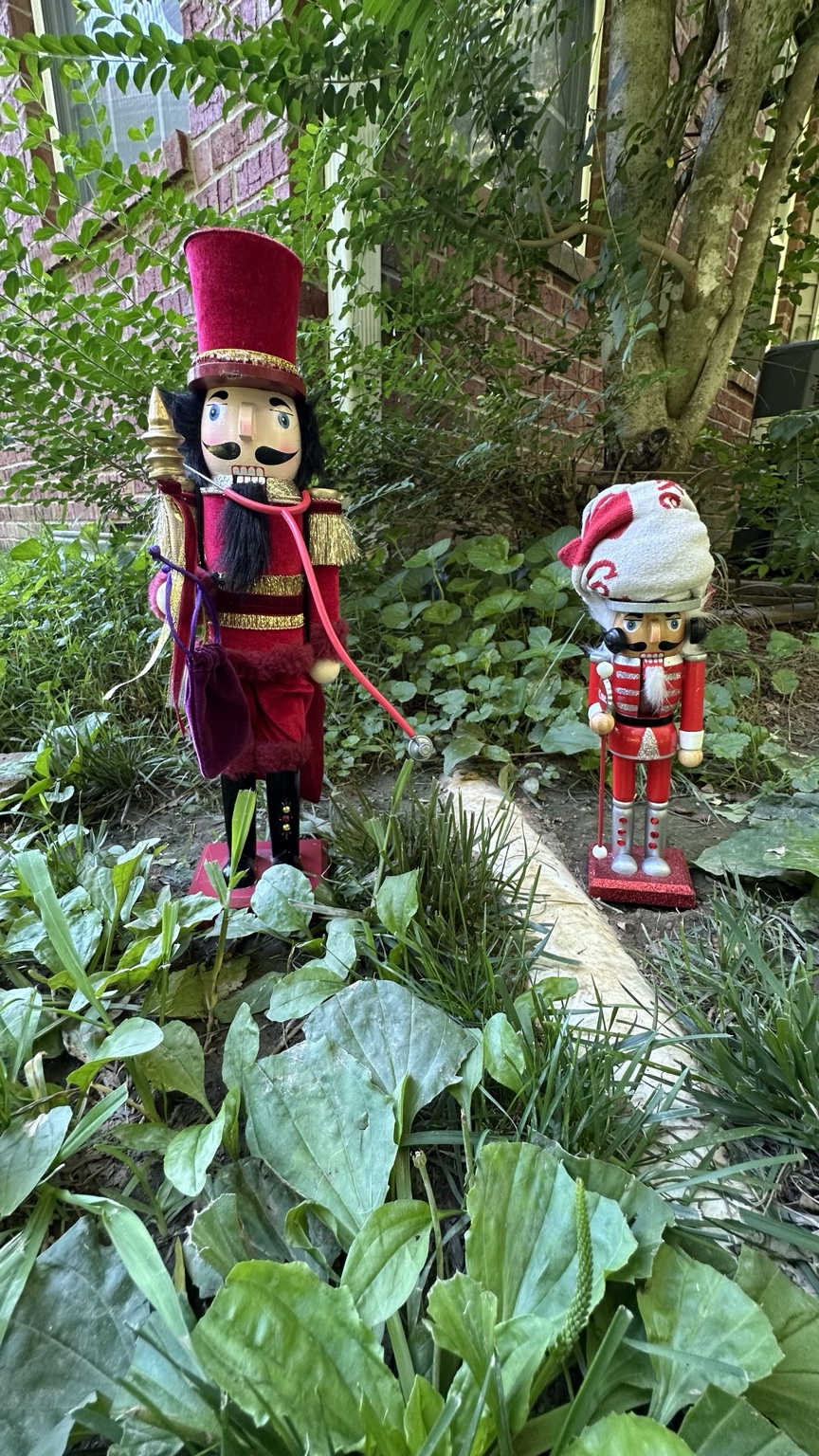 Mikhail and PewCoker moving through vegetation
