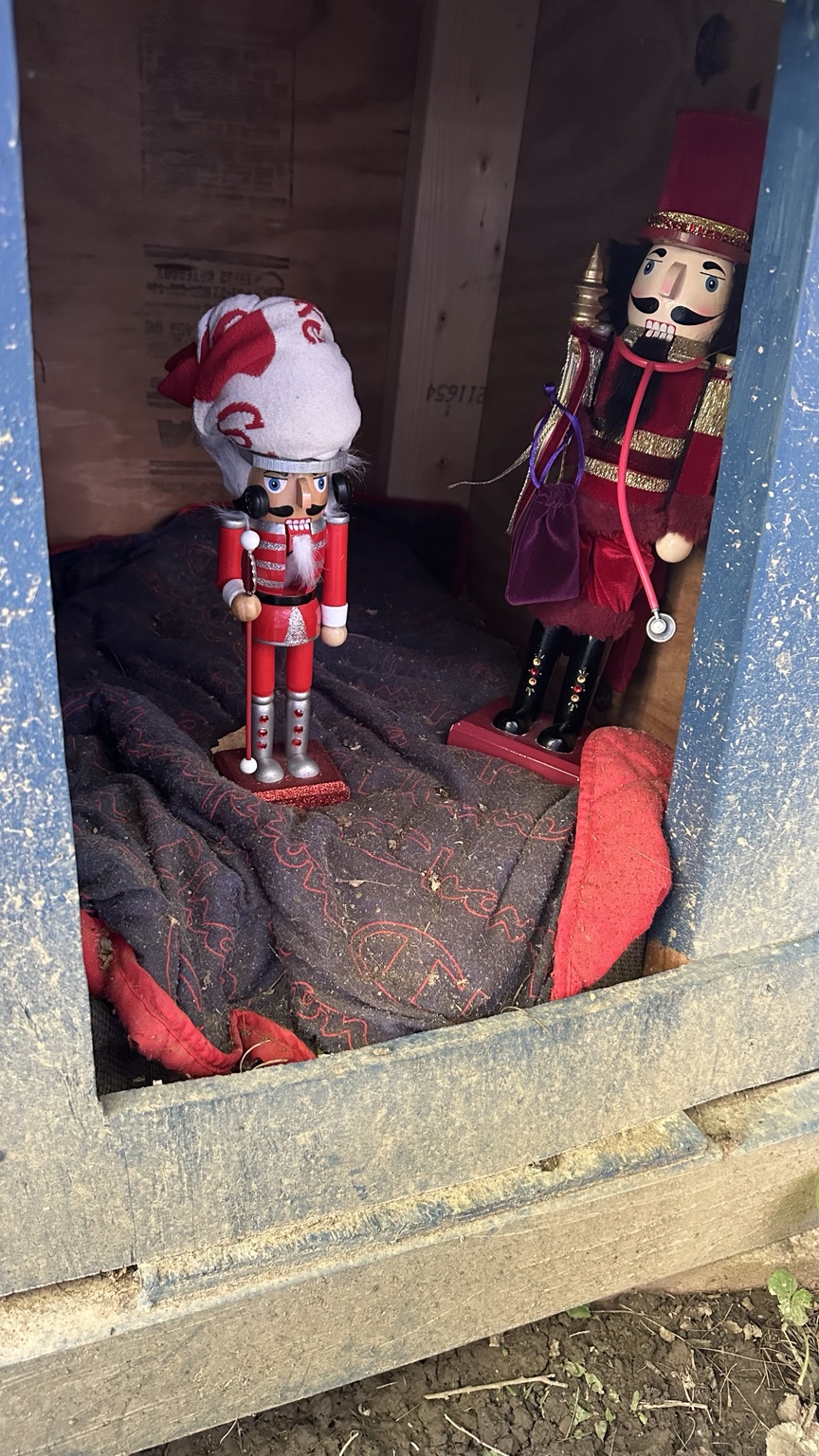 Mikhail and PewCoker inside a structure