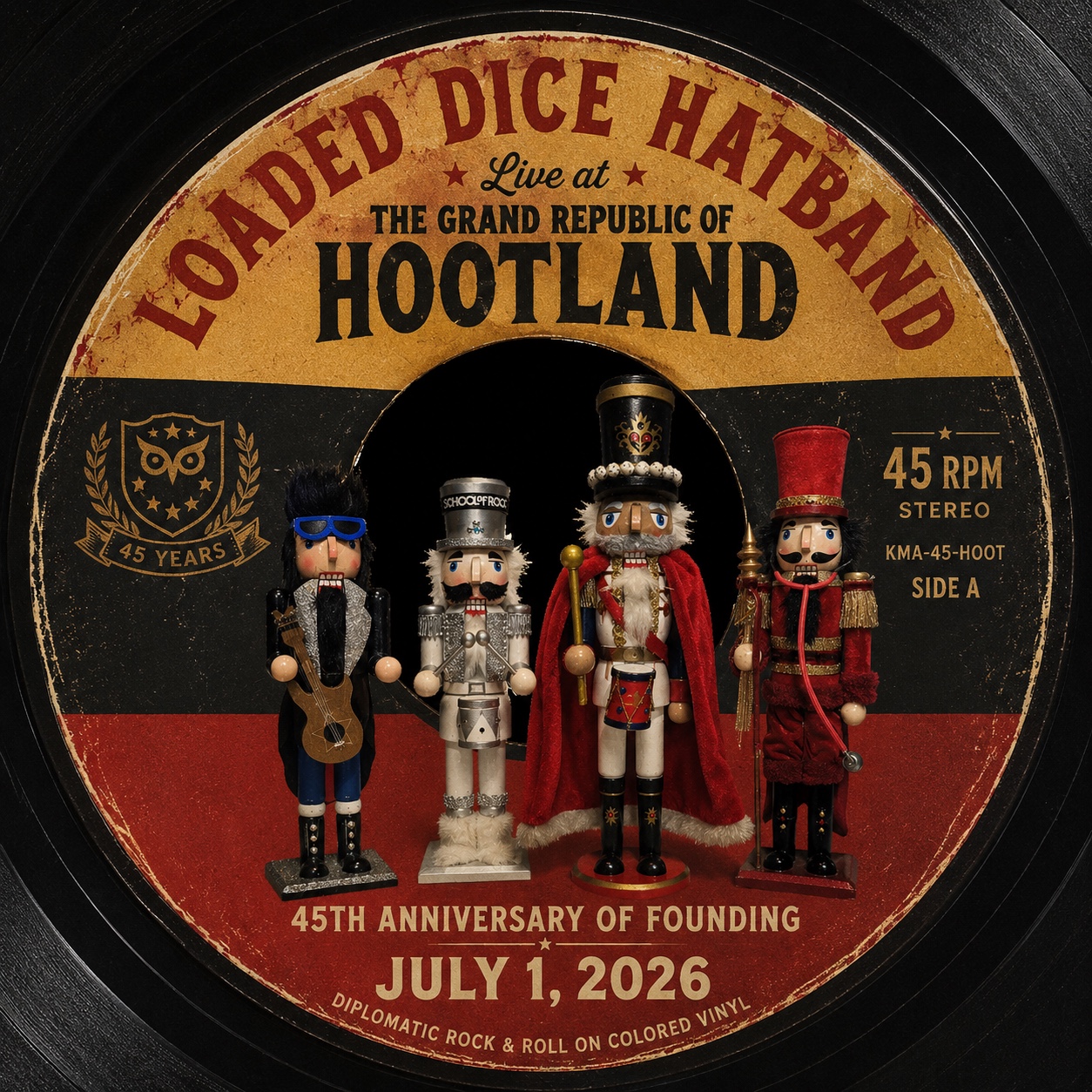 Loaded Dice Hatband with Pyotr, Pewter, Mikhail and Count Crunchula