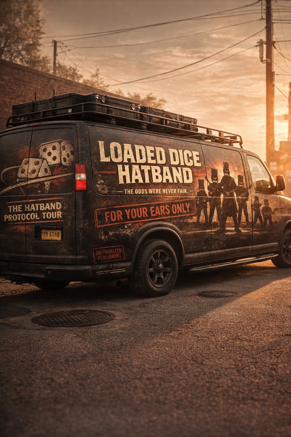 Loaded Dice Hatband touring van
